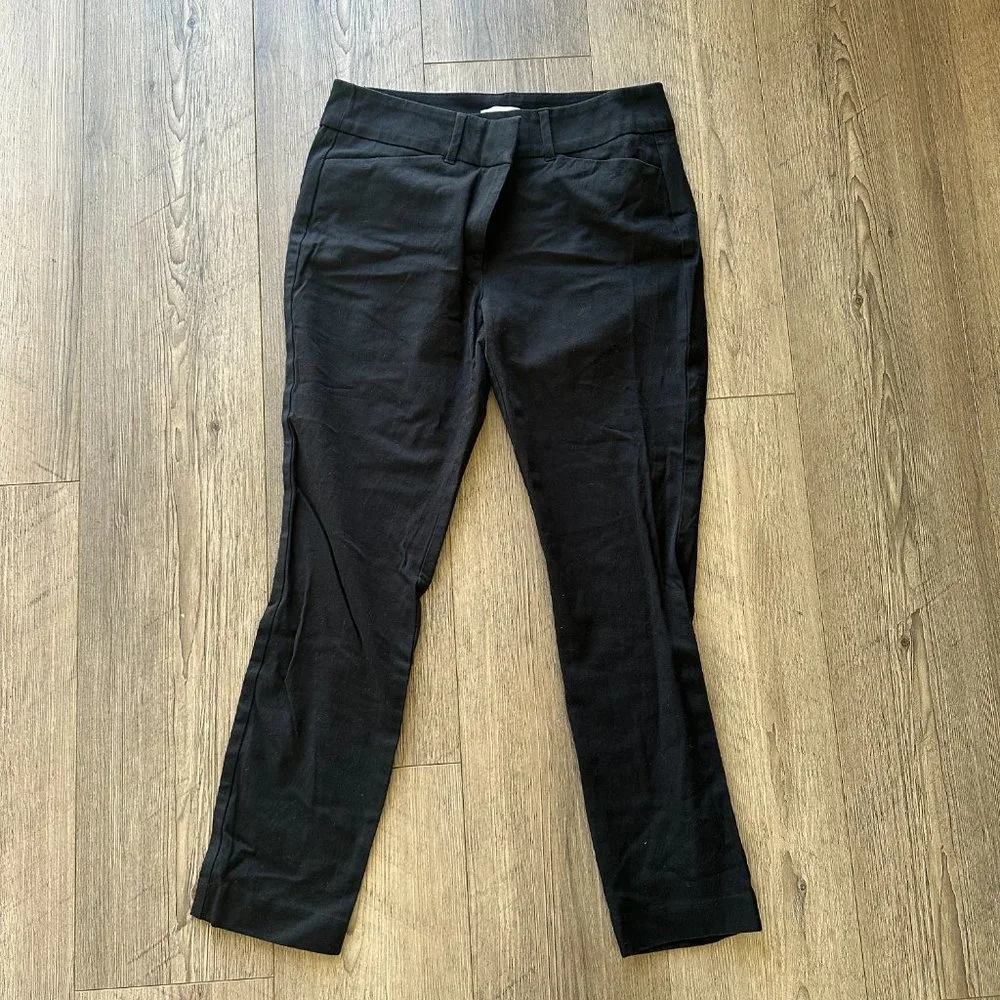 Skinny Ankle Dress Pants Black Size 6 LOFT